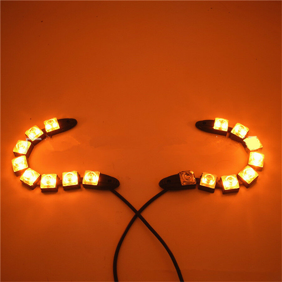 Car Flexible Switchback LED Knight Rider Strip Light DRL Sequential Turn Signal