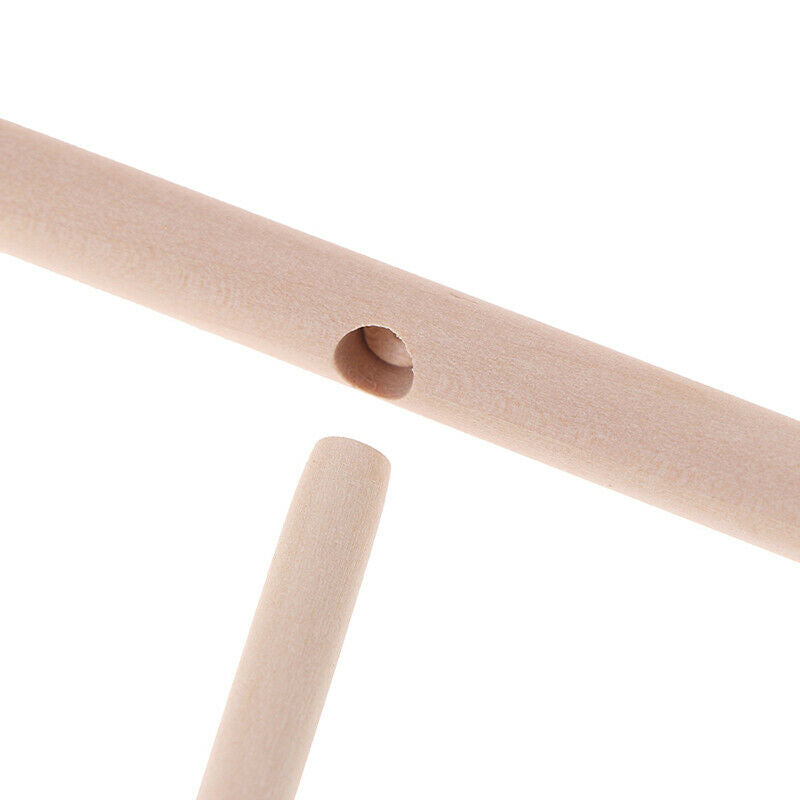 2Pcs T Shape Wooden Rake Round Batter Pancake Crepe Spreader Kitchen Too.l8