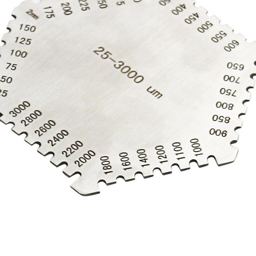 Stainless Steel High Precision Hexagonal Wet Film Comb Paint Wet Film Thickness