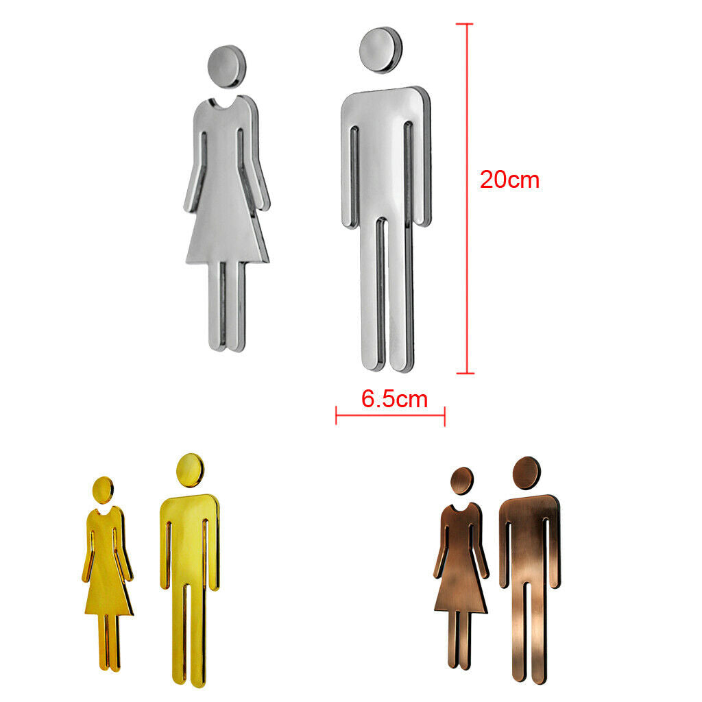 Man&Woman WC Stickers Toilet Signs