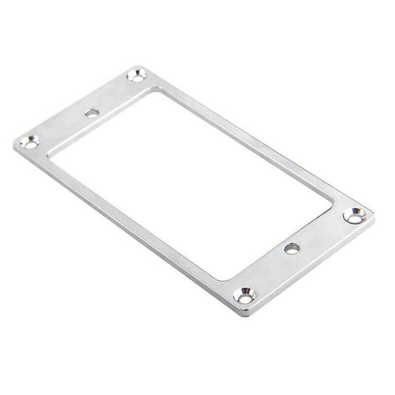 Flat Metal Chrome Humbucker Pickup Frame Mounting Ring For Electric Guitar Parts