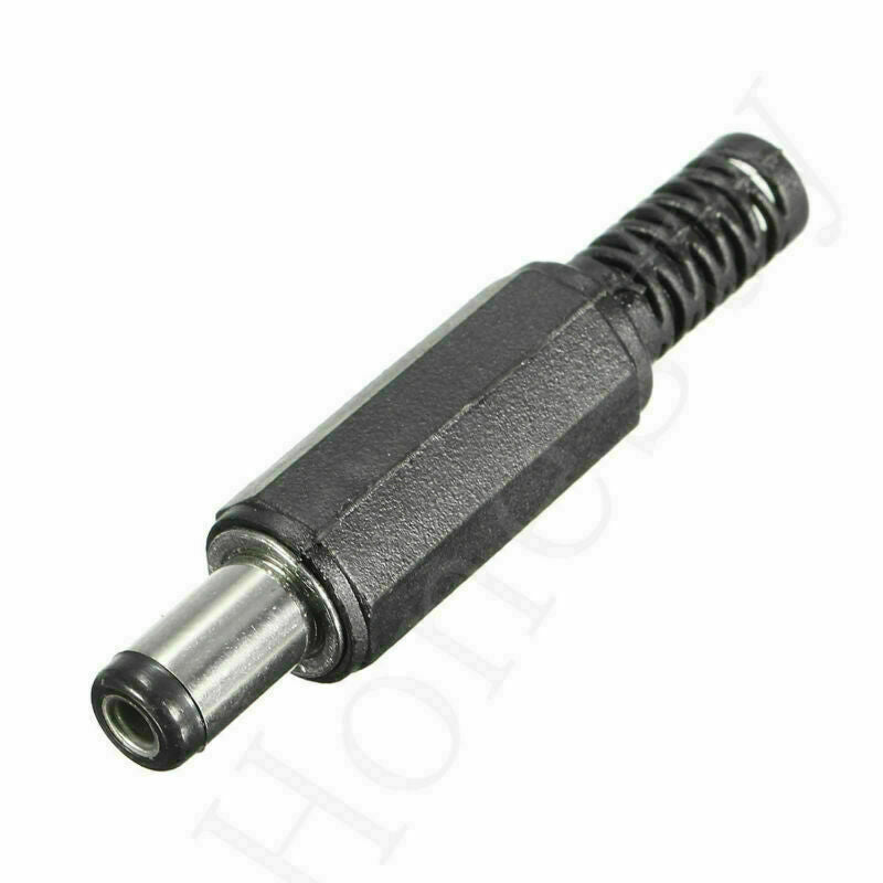 20Pcs 5.5 x 2.1mm Male Solder DC Power Barrel Tip Plug Jack Straight Connectors
