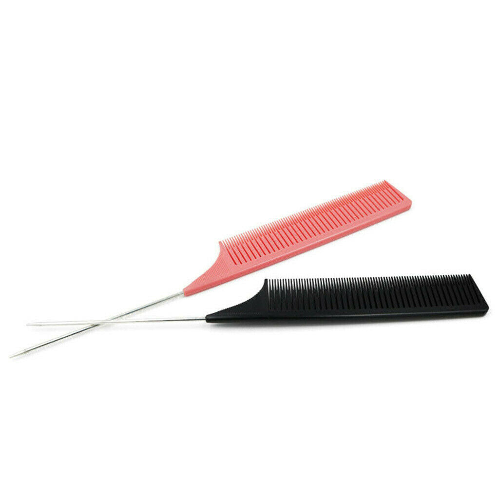 2x Professional Weave Highlighting Foiling Hair Combs for Hair Styling
