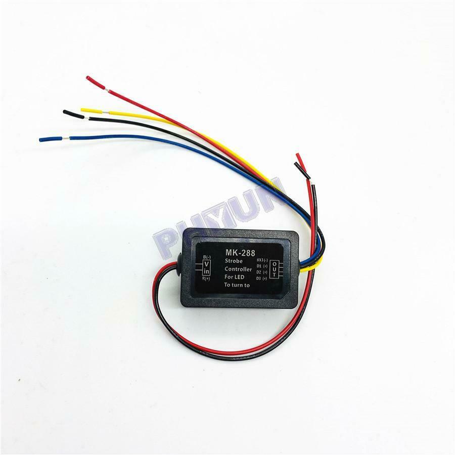 2Pcs Car Brake/Turn Signal Light Module Boxes For 3 Step Sequential Chase Flash