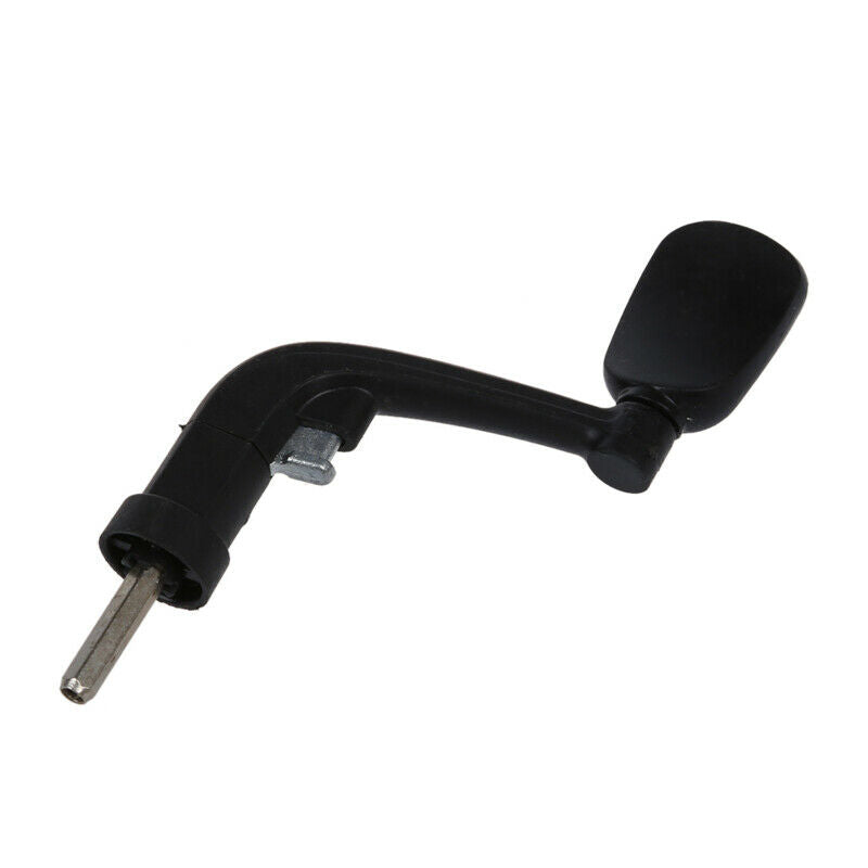 Folding Rotary Plastic Fishing  Reel Handle Repair Parts Black R5D6D6