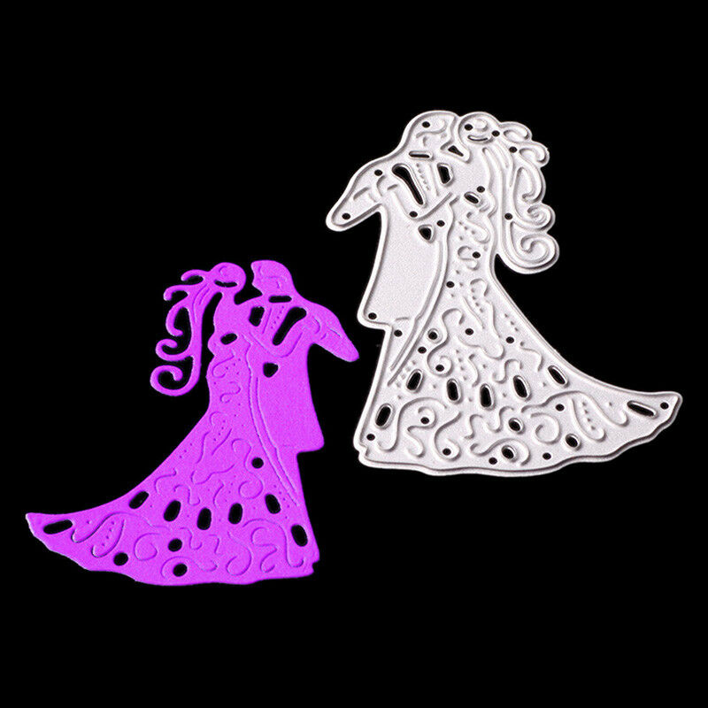 Romantic Dancing Lovers Wedding Cutting Dies For Scrapbooking Card Craft D.l8