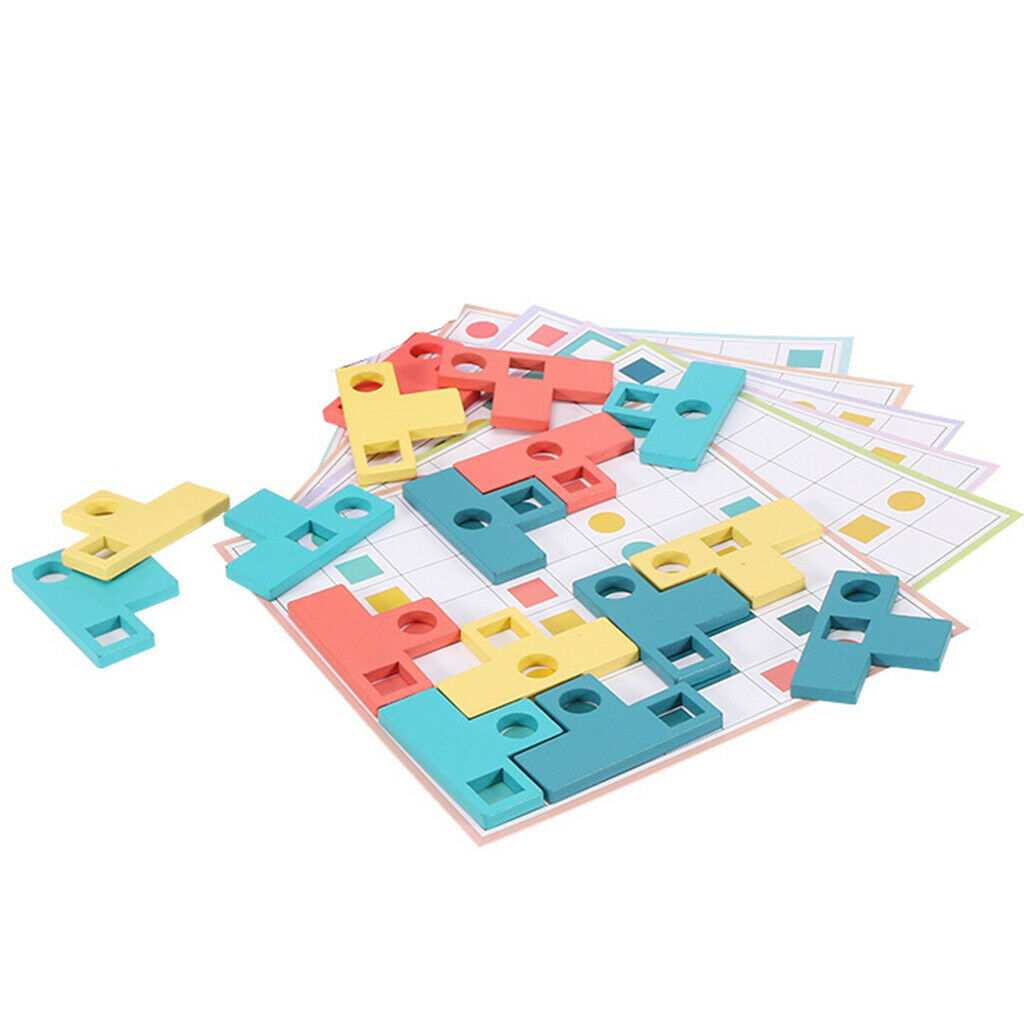 Creative Tangram Jigsaw Board Blocks Shape Puzzles Jigsaw for Kids Ages 4-6