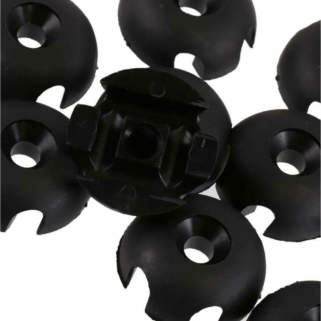 10pcs Deck Line Guide Slotted Round Kayak Out Fitting Deck Sailing Rigging