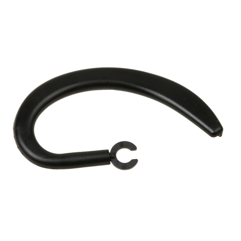 6 Pieces Universal Small Clamp Bluetooth Spare Ear Hook Loop Clip Black