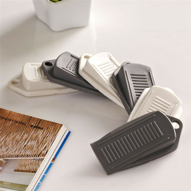 3pcs Door Stop Rubber Wedge Stopper Home Office Kids Baby Finger Safety Doorstop