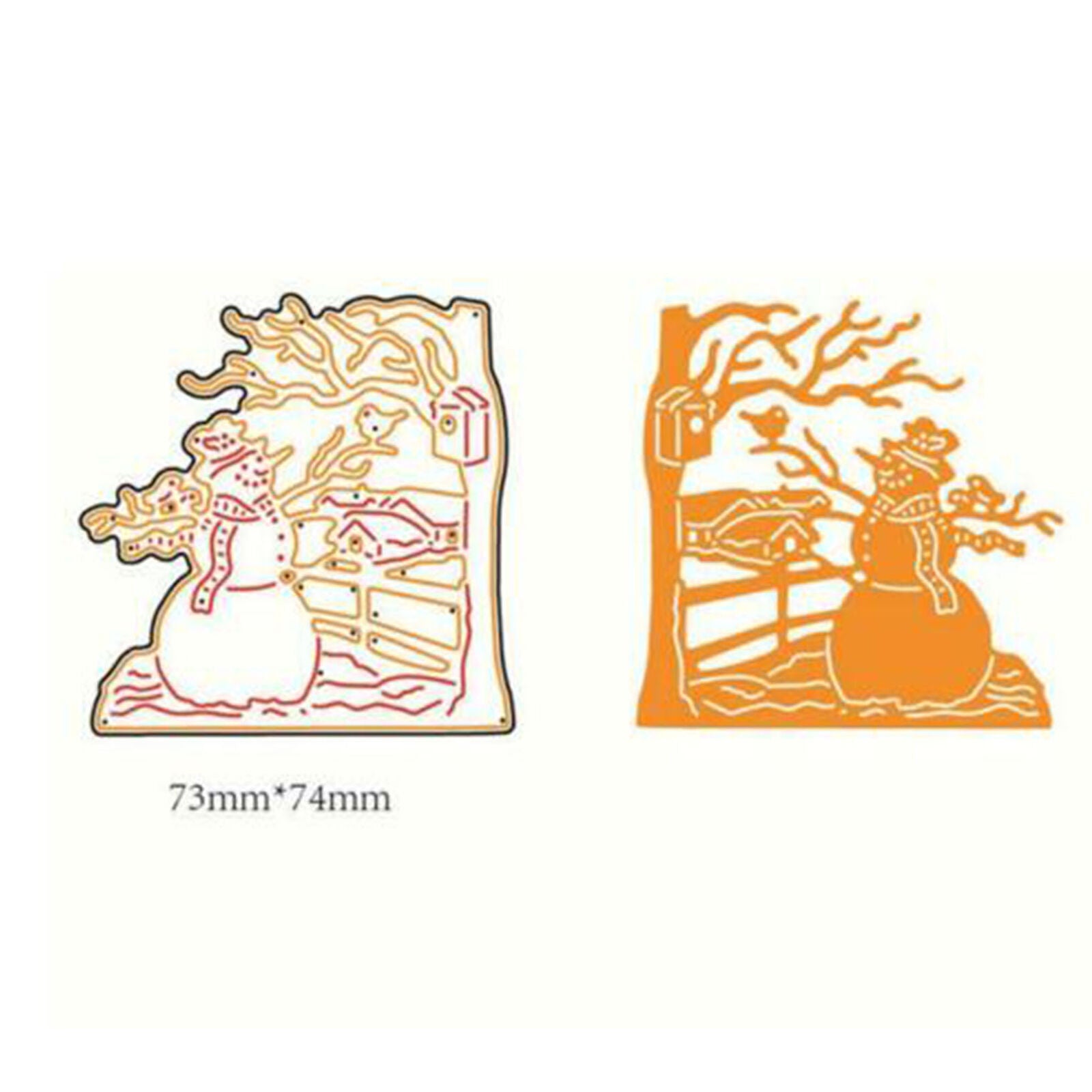 Snowman Christmas Metal Cutting Dies Stencil for Scrapbooking Emboss Craft DIY