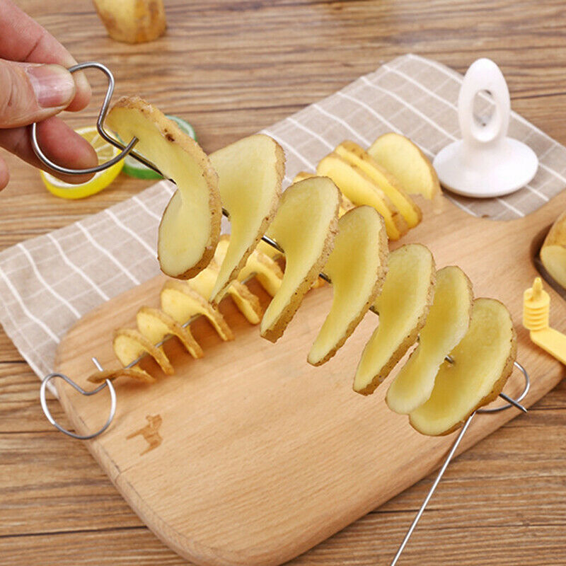 1Set Potato Spiral Cutter Cucumber Slicer Vegetable Spiralizer Kitchen Gadge TL
