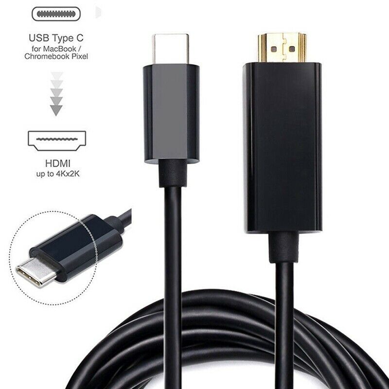 Type C USB-C to MI Cable 6FT USB 3.1 (Thunderbolt 3 Compatible) For Tablet D4AA1
