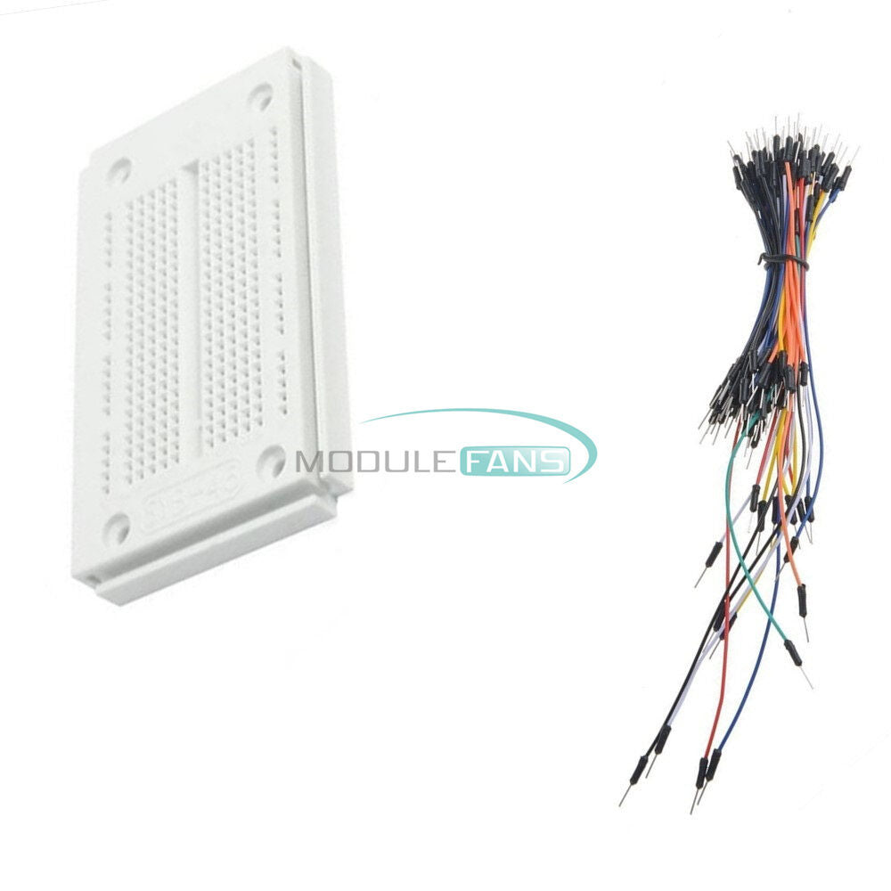 Breadboard 270 Points  PCB Bread 23x12 SYB-46+65pcs Jumper wire For Arduino top
