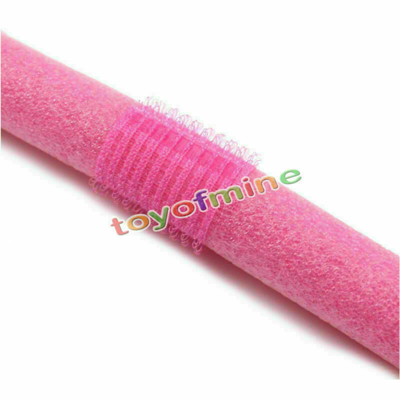 12PCS Soft Twist Soft Foam Bendy Hair Rollers Curlers Cling Strip R