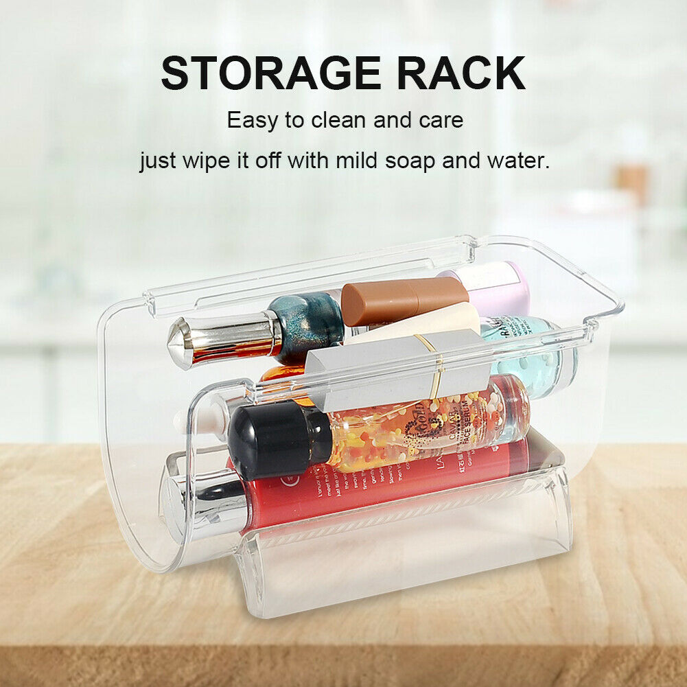 1pcs Clear Wine Bottle Organizers Stackable Plastic Wine Rack Holder for Fridge