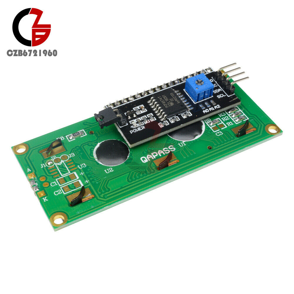 2PCS 1602 16X2 LCD Module IIC/I2C/TWI/SPI Serial Interface Blue LCD Display