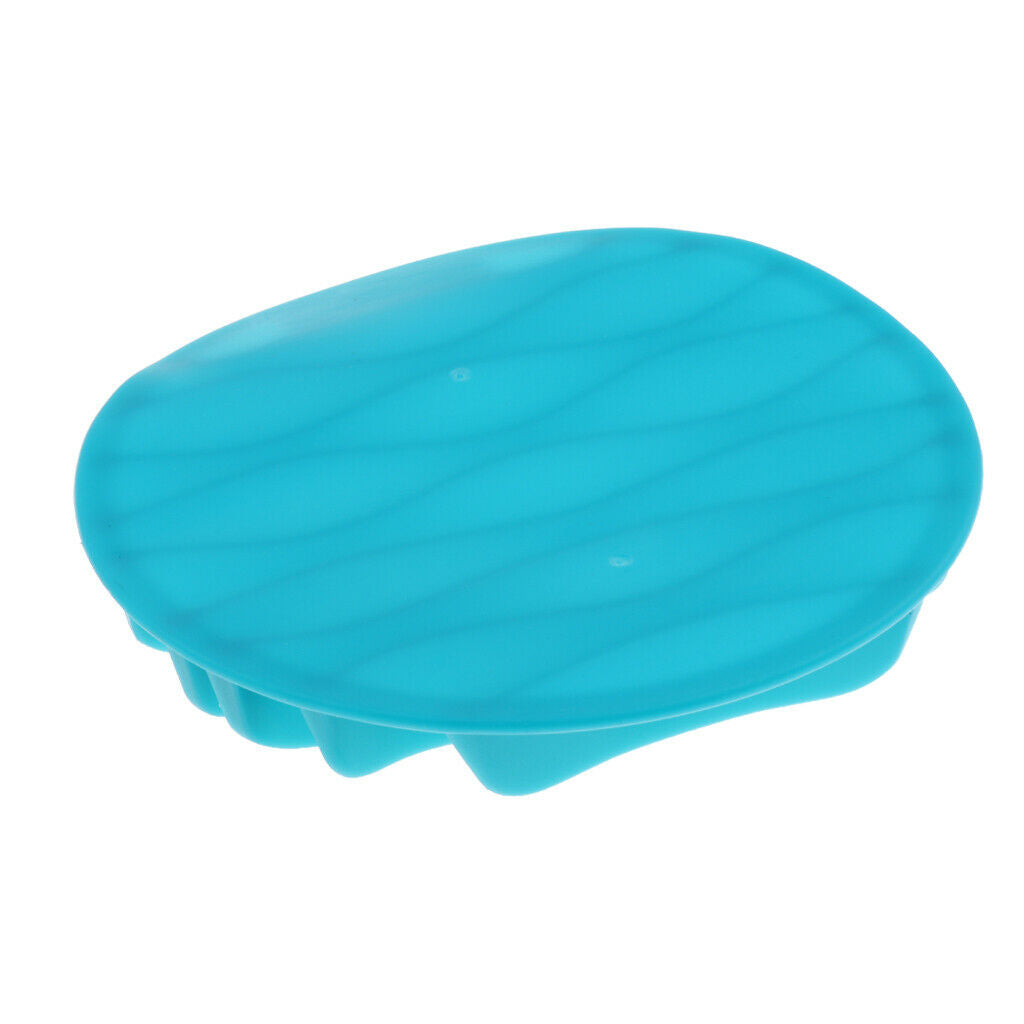 Silicone Slow Feeder Dog Bowl Pet Puppy Cat Feeding Tray Non-Toxic  Blue