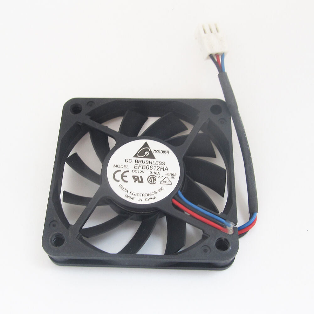 1pc DELTA EFB0612HA 60x60x10mm 6010 DC12V 0.18A 3pin Connector DC Cooling fan