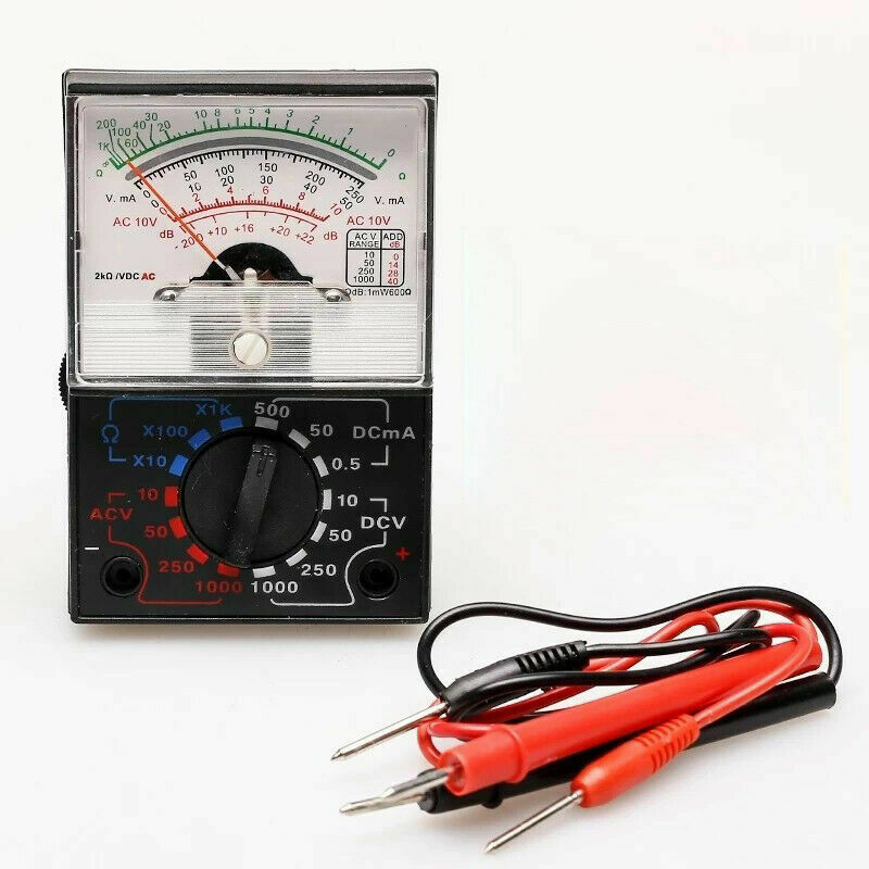 250mA 1000V Voltmeter DC/AC Ammeter 1K Resistance Meter Analog Multimeter Tools