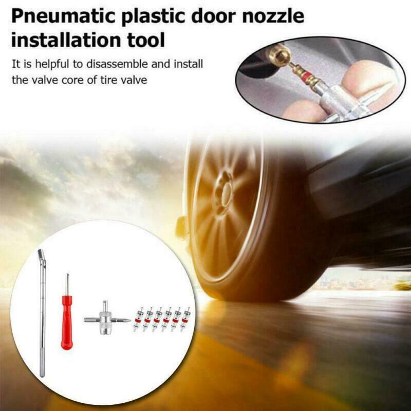 Tire Valve Stem installation HD Chrome Tool Puller Car Plug Core Remover Repair!