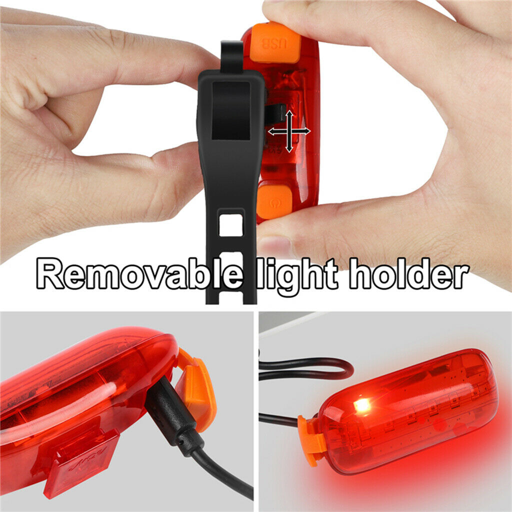 Bike Tail Light, Brake Sensor USB Rechargeable Bicycle Rear Light, Waterproof