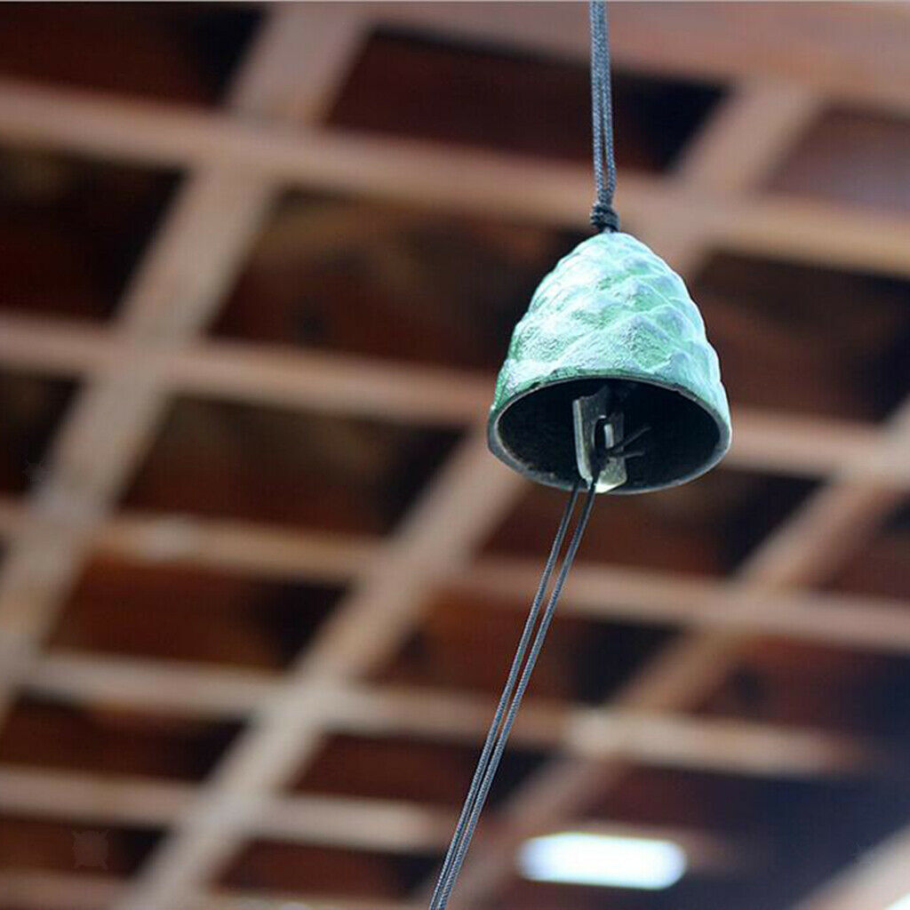3pcs Blue Cast Iron Wind Chime Metal Music Wind Chime Outdoor Garden Decor