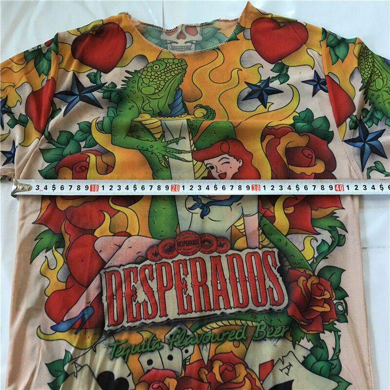 New China Landscape Painting Palace Tattoo T-Shirt Tattoo Tops Sport Plus Size