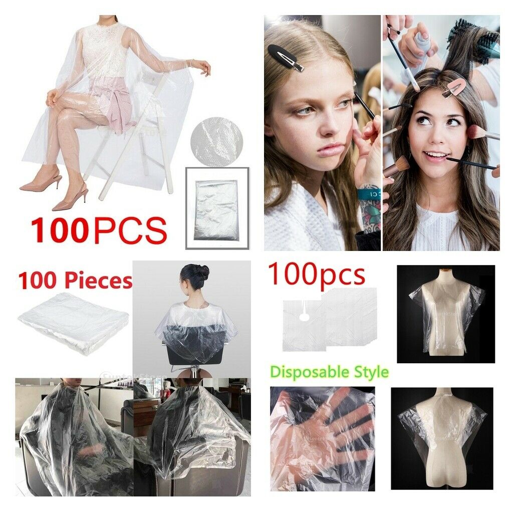 300x Disposable Hair Cutting Cape Hair Cut Salon Barber Capes Gowns Apron