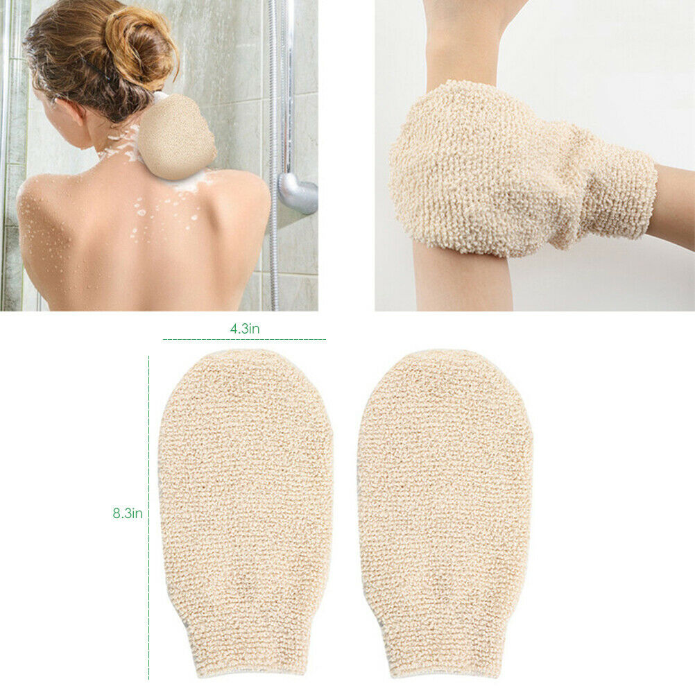 2Pcs Bath Shower Gloves Mitts for Exfoliating and Body Scrubber Exfoliating Tool