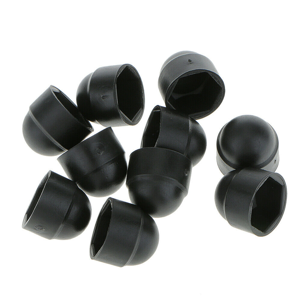 100x M8x13mm Black Dome  Nut Head Protection Caps Cover Hexagon Screws