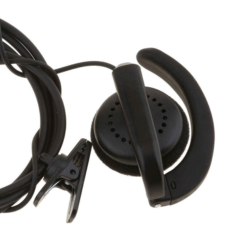 2 Pin Dual Push-To-Talk (PTT) Earhanger Mic for UV-82 Series Walkie Talkie