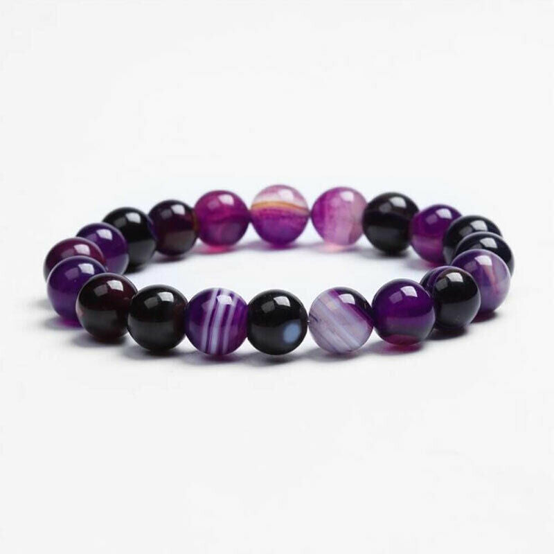 Bracelet' Spirituality " IN Agates Violet - New