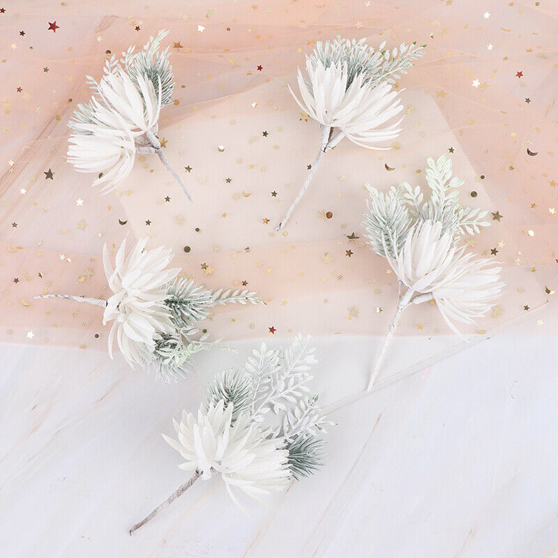 1Pc Artificial Flowers Pine Grass Flower Wedding Craft Scrapbook Christmas.l8
