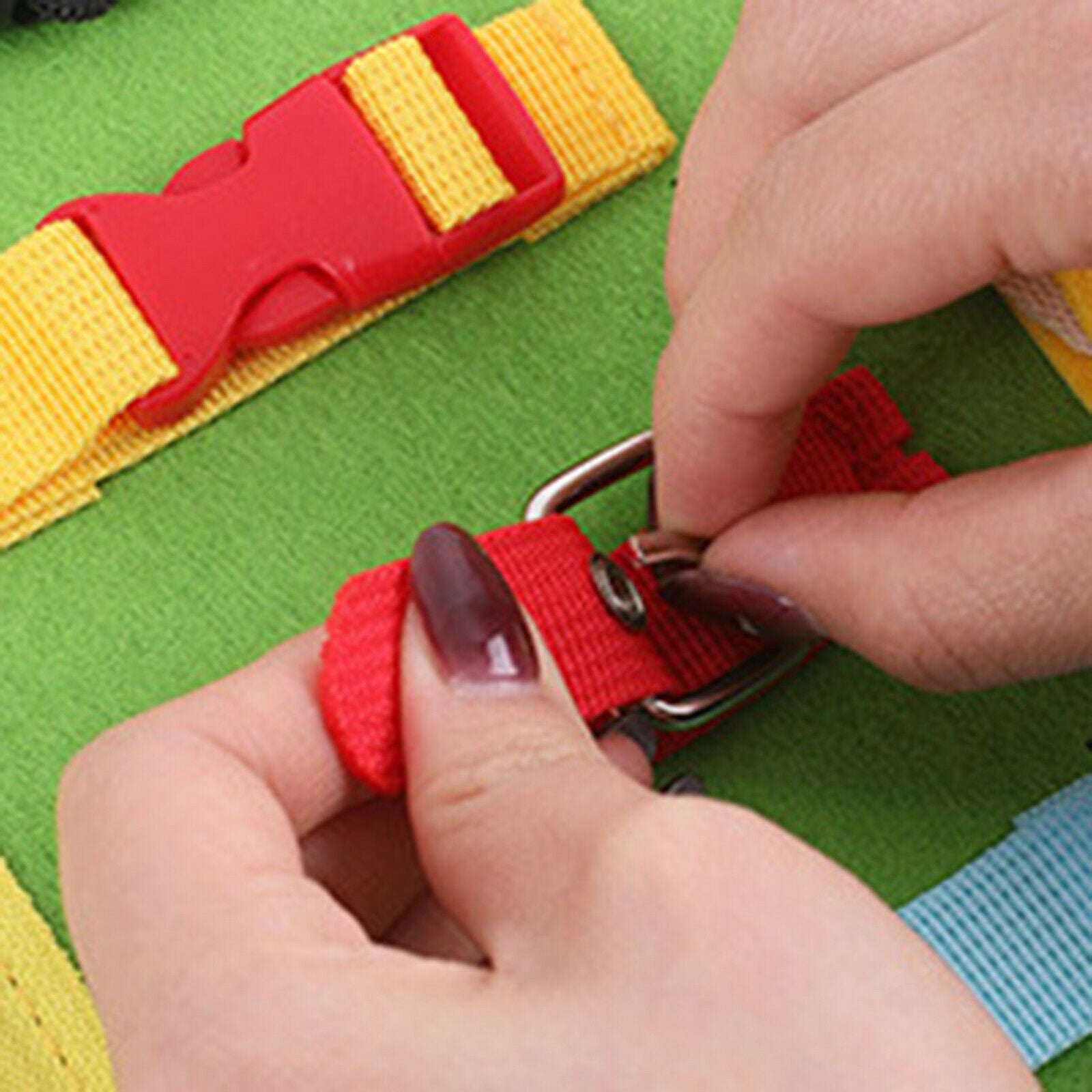 Toddler Busy Board Montessori Toys for 1 2 3 Years Old Kids Learn to Dress