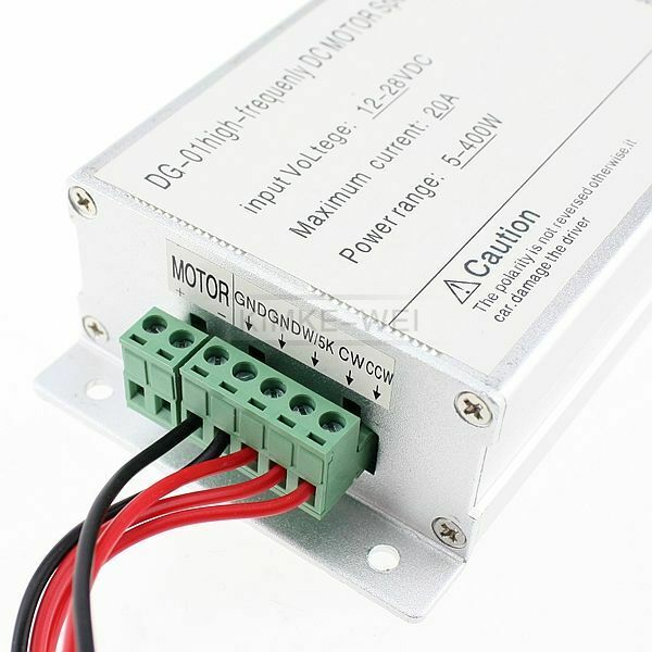 Reversible 400W DC Motor Speed Control PWM Controller
