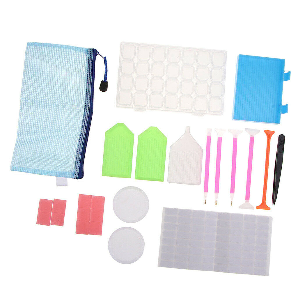 29 Pcs 5D DIY Diamond Painting Tools Kit Set Cross Stitch Accessories Including