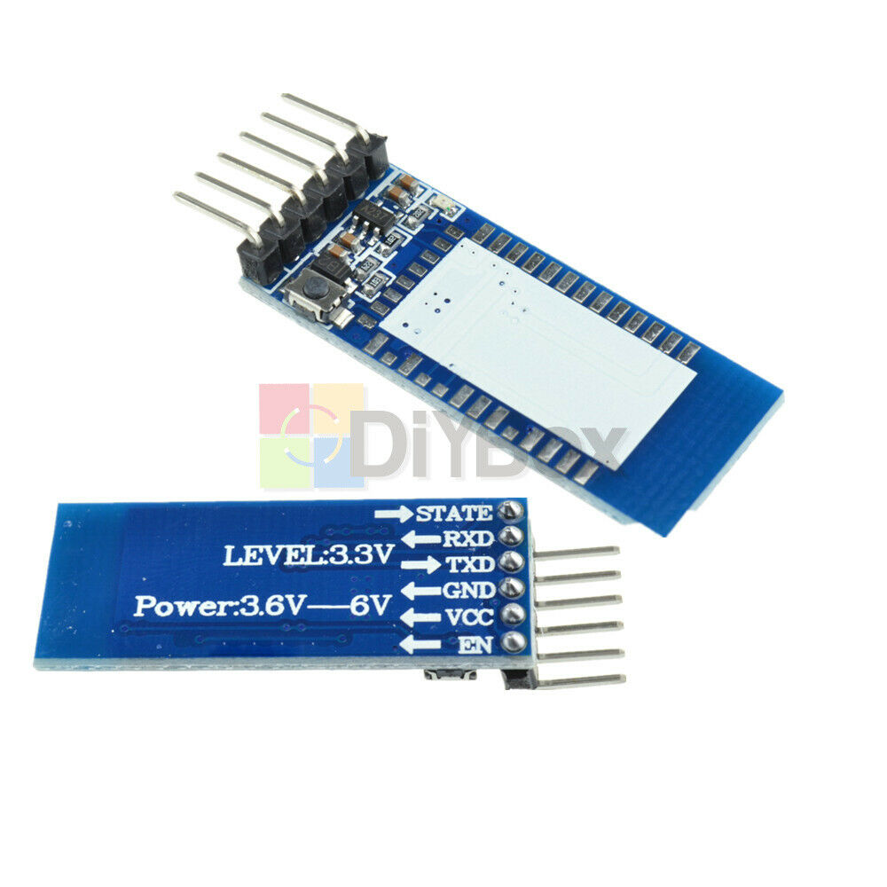 5PCS HC-05 06 Bluetooth Serial Transceiver Module Base Board Enable Clear Button