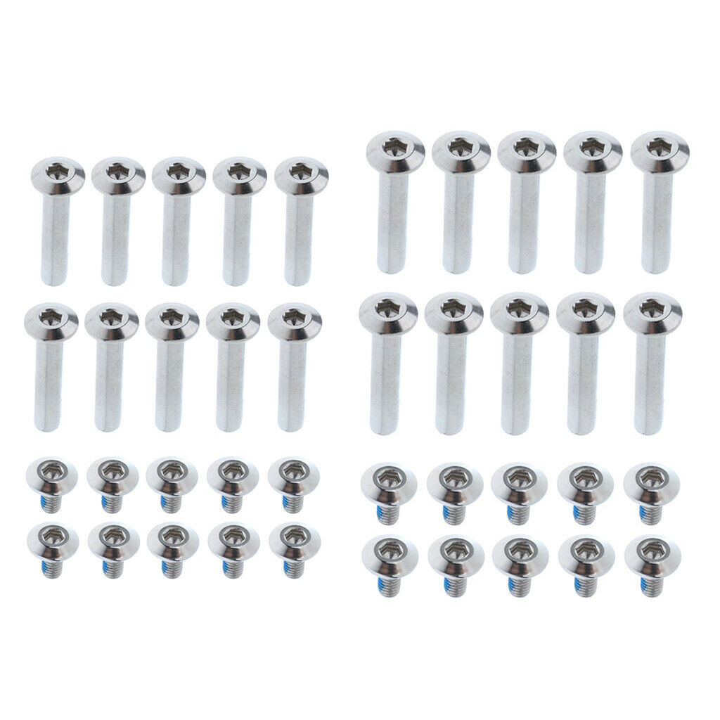2X 1 Set Inline Skate Wheel Screw Nail Replacement Roller Skates Nut Bolts 31mm