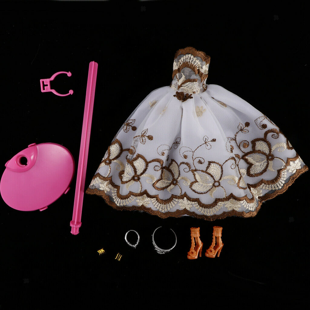 Gorgeous Off Shoulder Evening Dress & Detachable Display Stand For