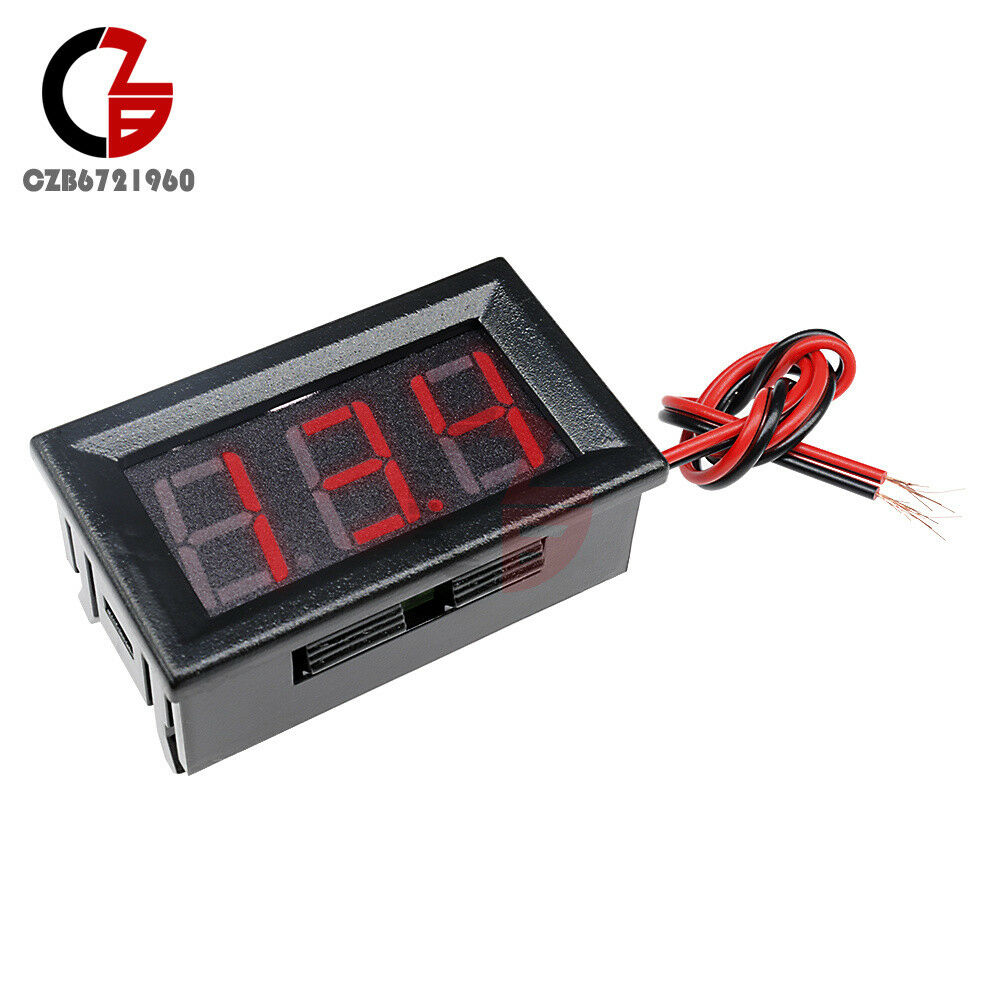 0.56" Volt Meter Voltmeter LED Panel DC 4.5-30V 3 Digital Displays Voltage Red