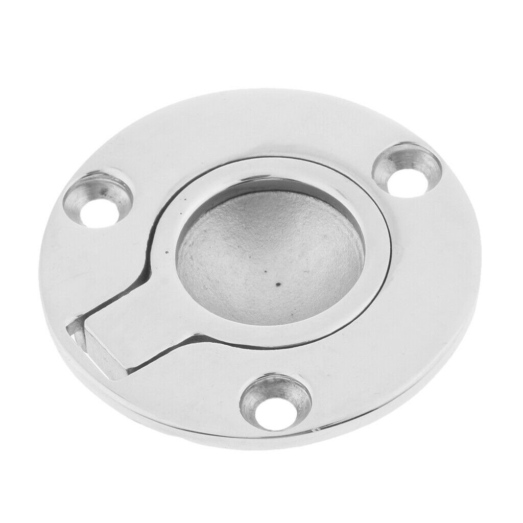 Marine Boat 316 Stainless Steel Flush Lift Ring / Hatch Pull Handle 50mm 2