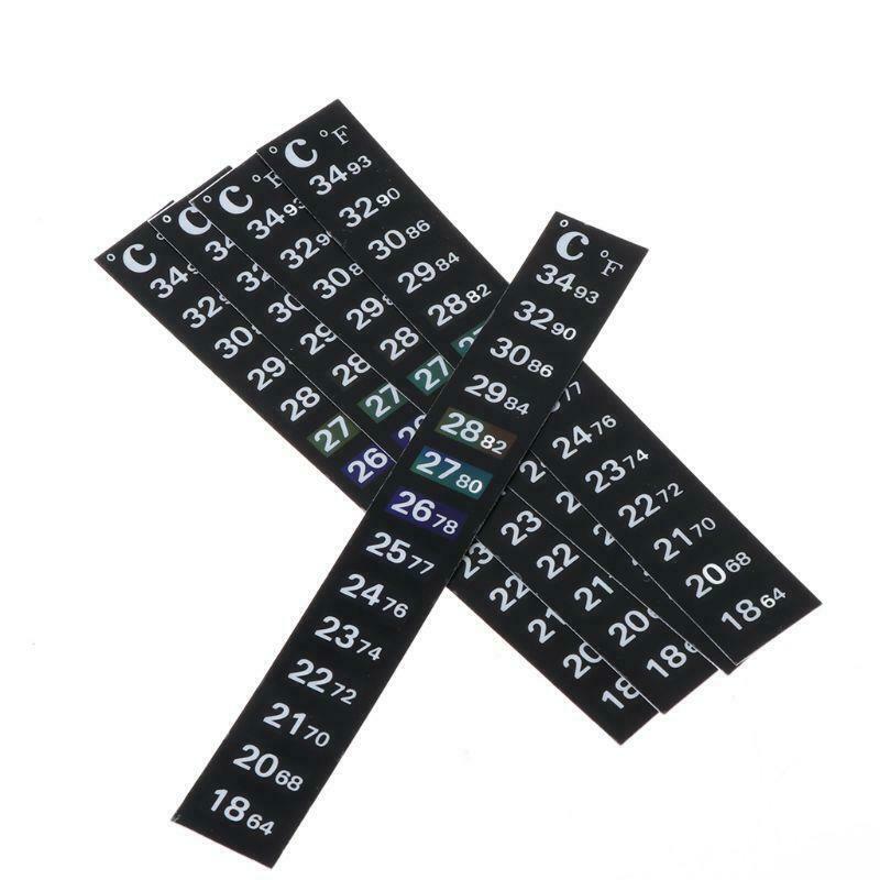 Aquarium Thermometer LCD Fish Tank Temperature Measurement Strip Digital Gauge
