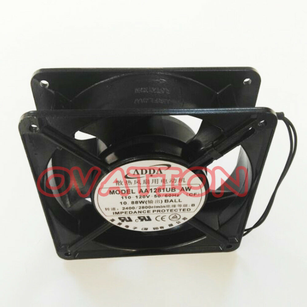 For 1 PCS ADDA Fan AA1281UB-AW 12CM 12038 AC 110V/120V 10.88W 0.27A/0.23A