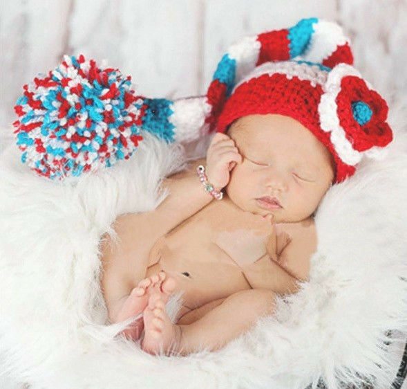 HOT New Baby Girls Boy Newborn Knit Crochet Clothes Photo Prop Outfits 0-9M +E