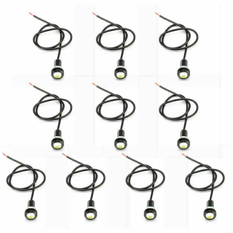 Eagle Eye Car White LED DRL Daytime Running Light Reverse Signal Tail Lamp 10pcs
