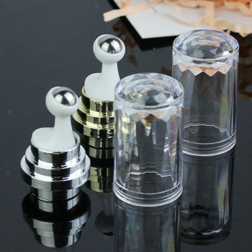 2x Plastic Roller Bottle Travel Size Roll on Bottle Perfume Ball Bottle