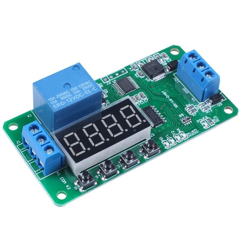 Dual Channel 12V Multi Functional Dpdt Delay Timer Relay Time Control Switch DA7
