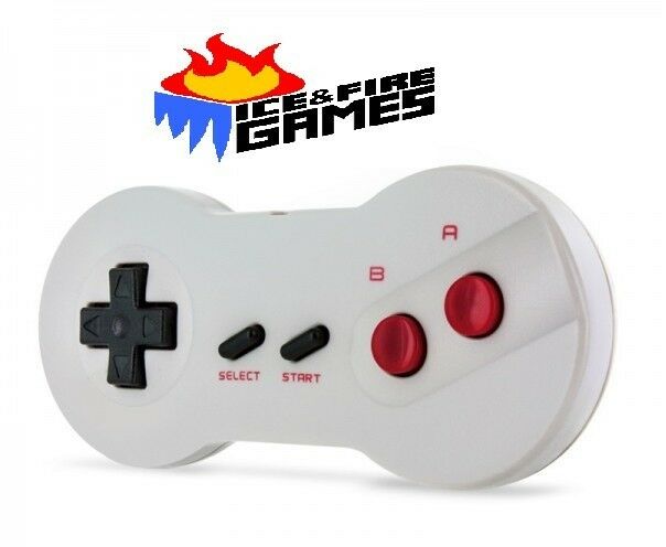 New Nintendo NES Set: 2x Dogbone Controllers + AC Adapter Power Cord