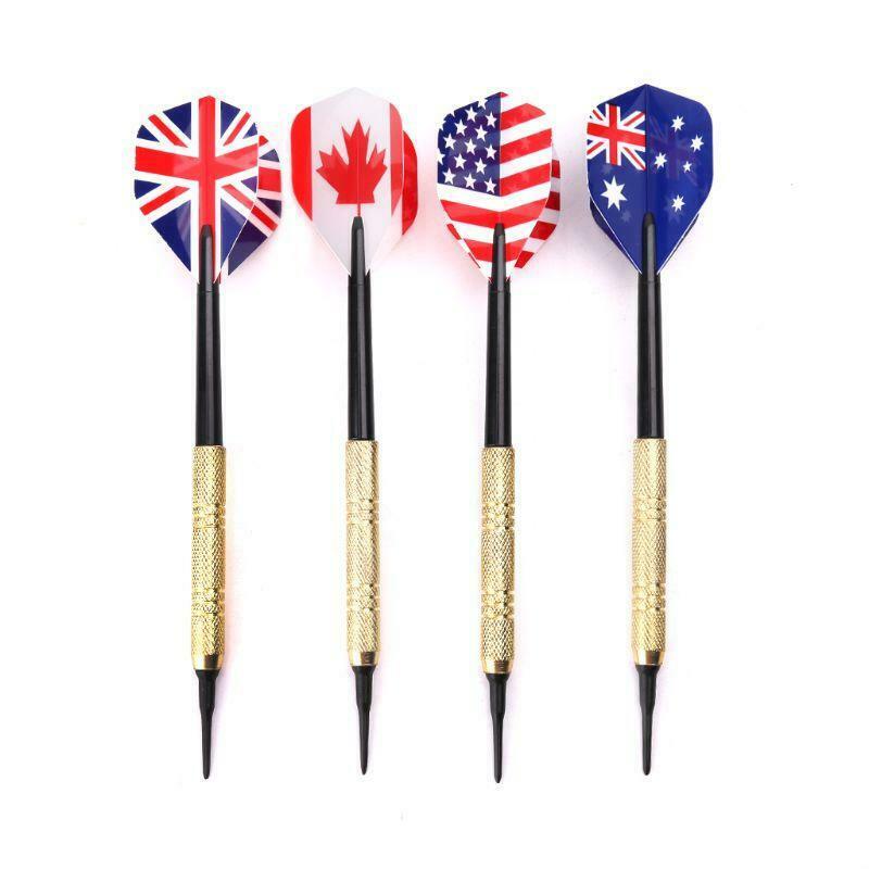 12pcs Soft Tip Darts With 36pcs Extra Tips Plastic Points Needle Electronic Dart